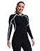 Algopix Similar Product 17 - Lemorecn Womens Wetsuit Top2mm Long