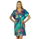 Algopix Similar Product 8 - Bimba Women Short Cotton Kaftan Kimono