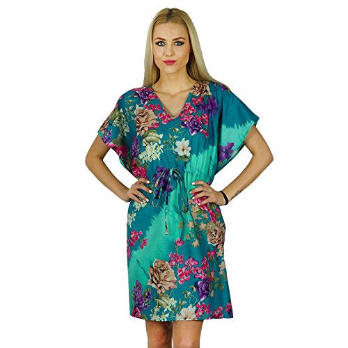 Algopix Similar Product 12 - Bimba Women Short Cotton Kaftan Kimono
