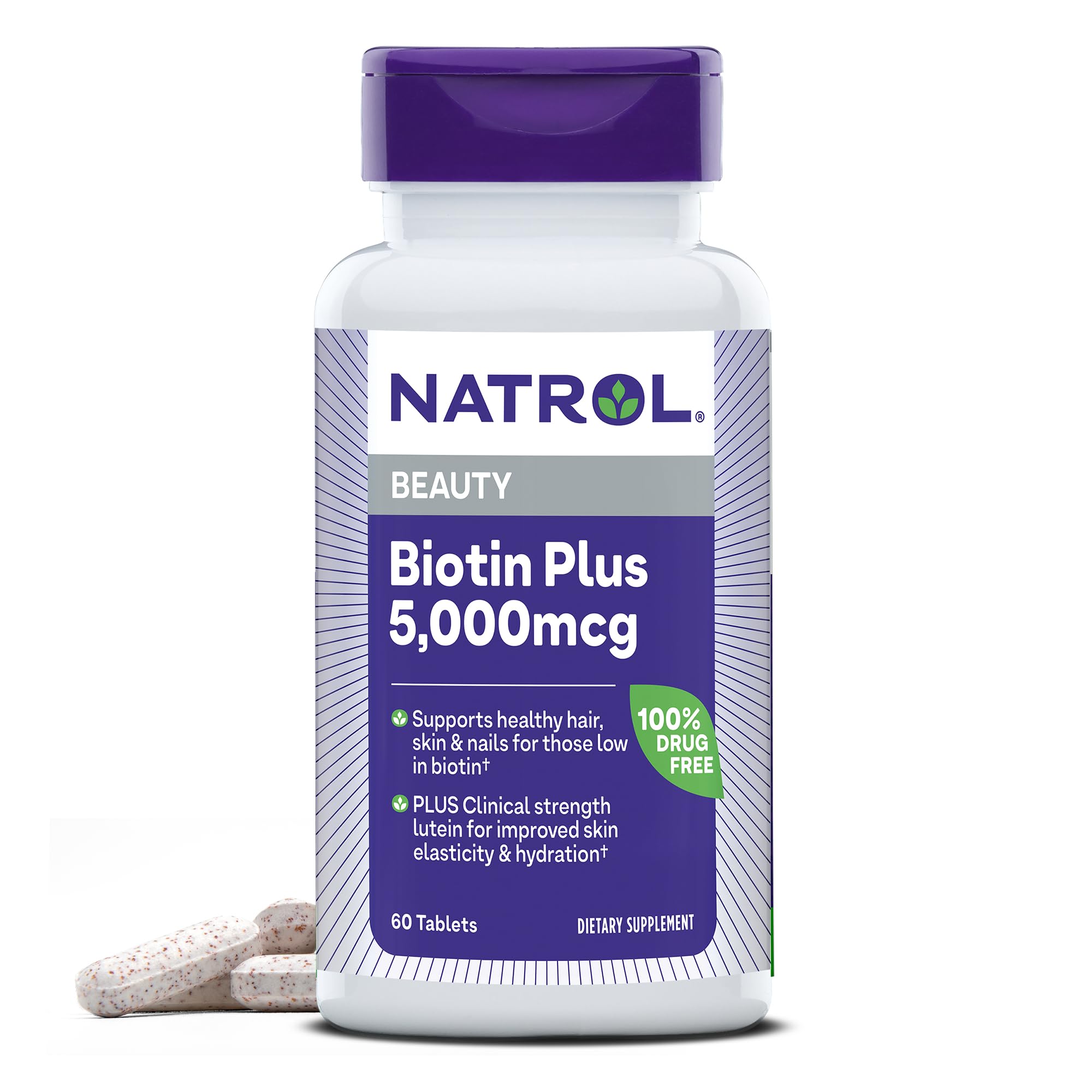 Algopix Similar Product 7 - Natrol Beauty Biotin Plus Lutein 5000
