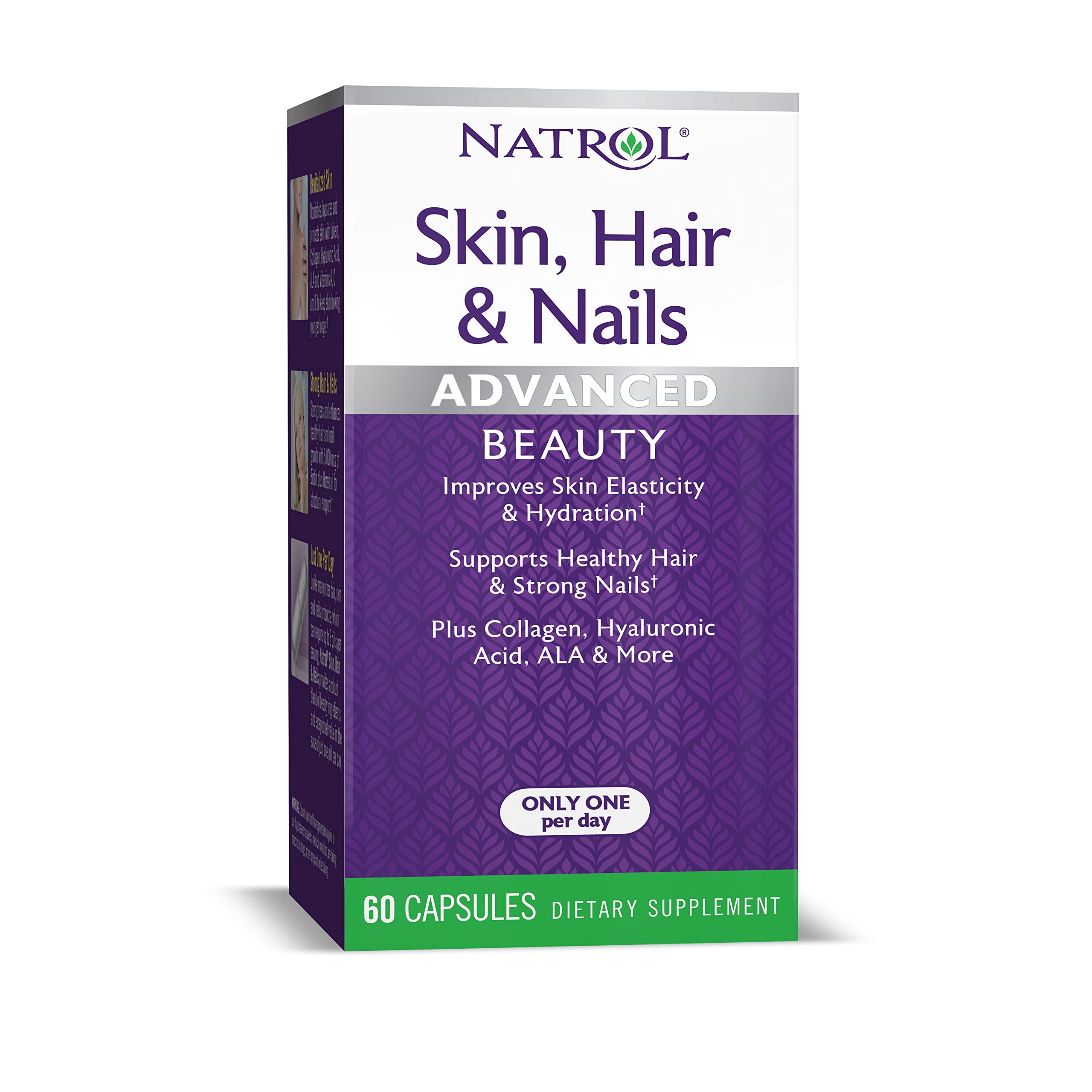 Algopix Similar Product 14 - Natrol Skin Hair and Nails Advanced