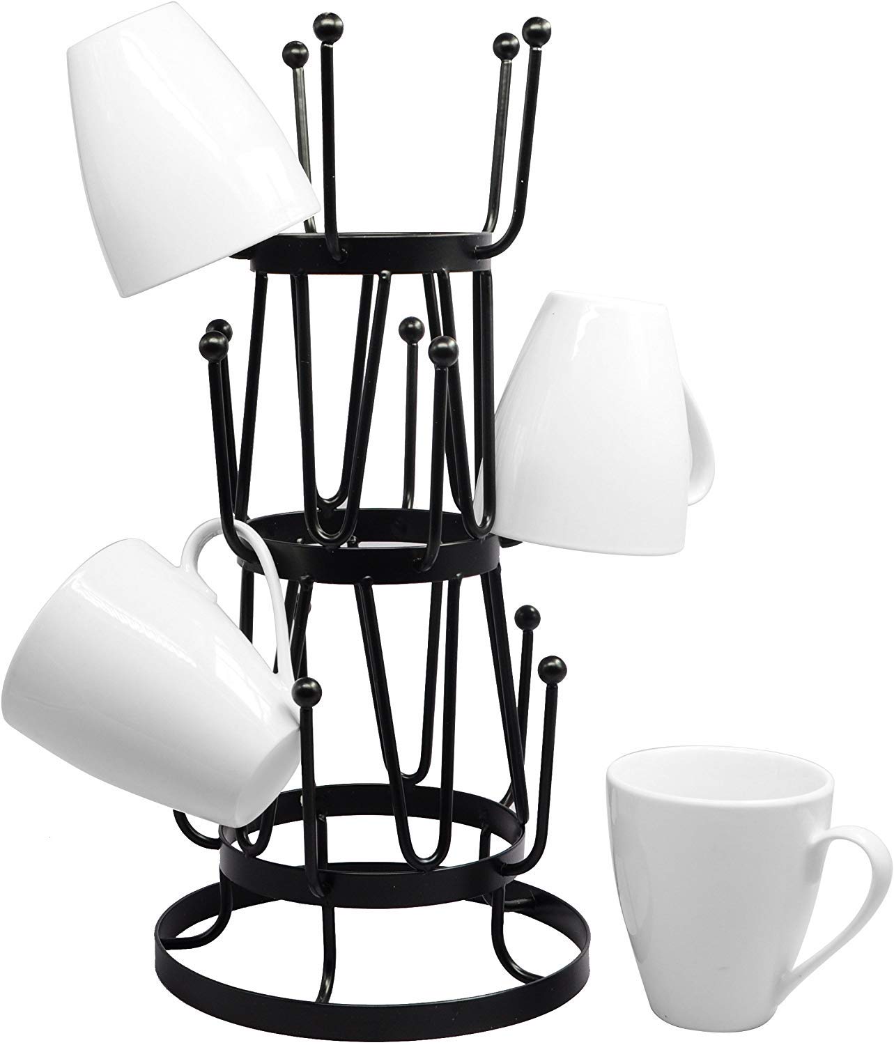 Algopix Similar Product 5 - NeatO Stylish Steel Mug Tree Holder