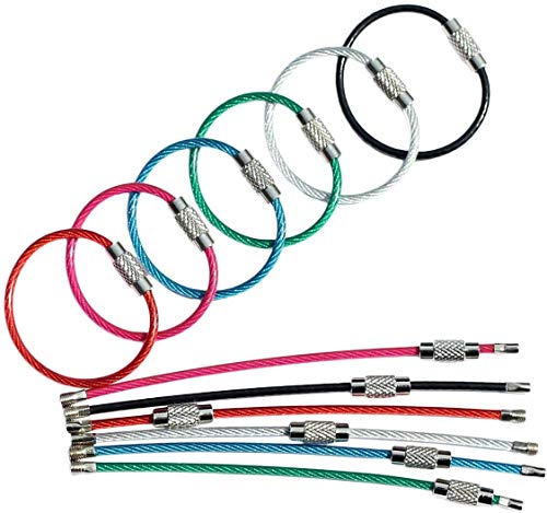 Algopix Similar Product 18 - bayite Key Rings Stainless Steel Wire