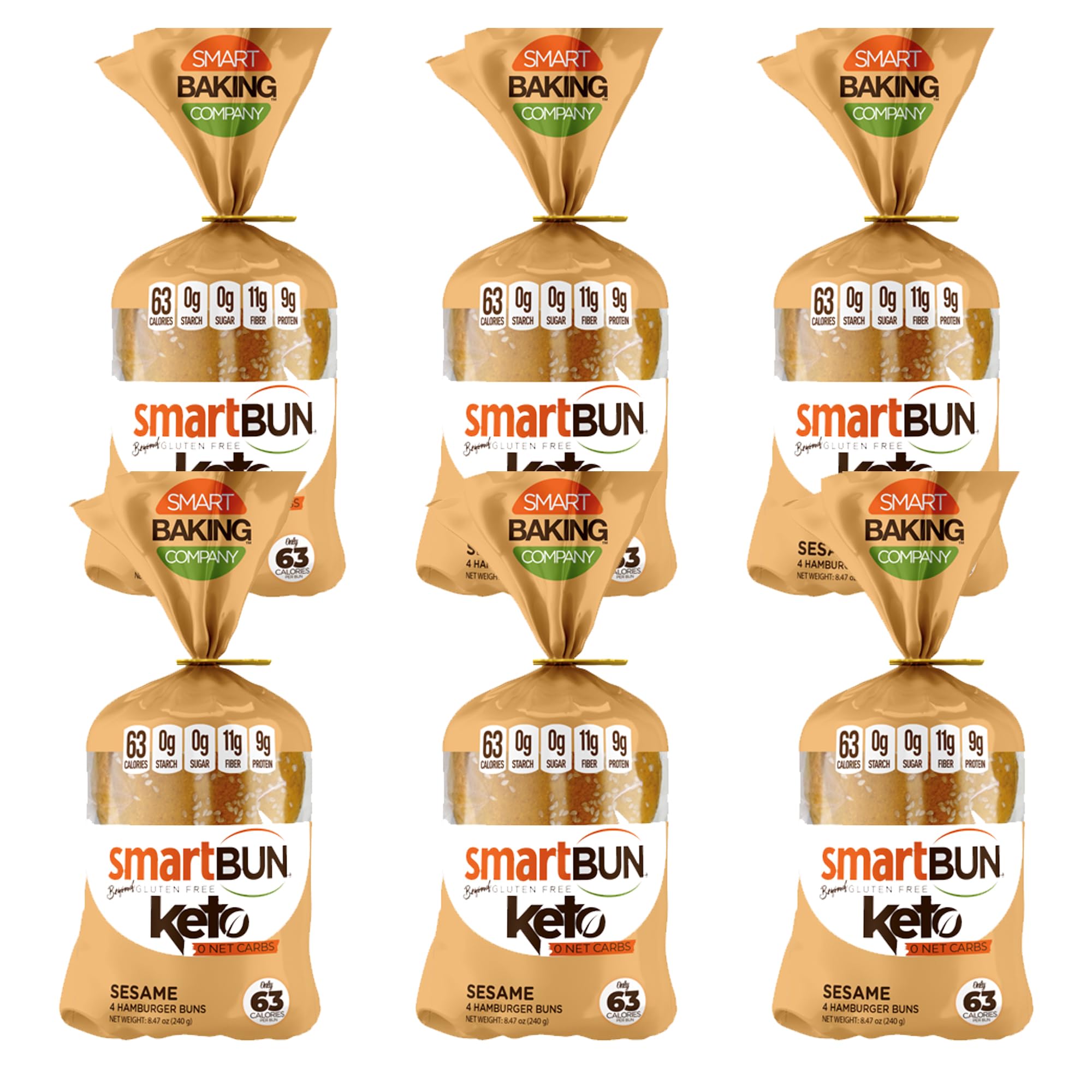 Algopix Similar Product 8 - Smart Baking Company Smartbuns Gluten