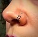 Algopix Similar Product 11 - Black Double Nose Rings Set of Tiny