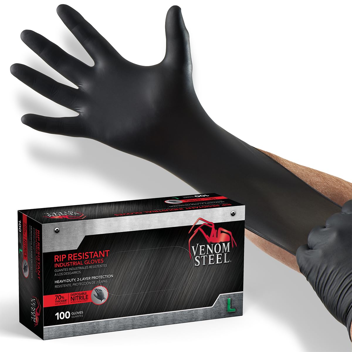 Algopix Similar Product 13 - Venom Steel Industrial Nitrile Gloves