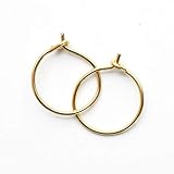 Algopix Similar Product 7 - Mini Hoop Earrings 14k Yellow Gold Fill
