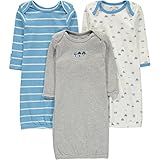 Algopix Similar Product 20 - WanABeez Baby 3 Pack Printed Gown 