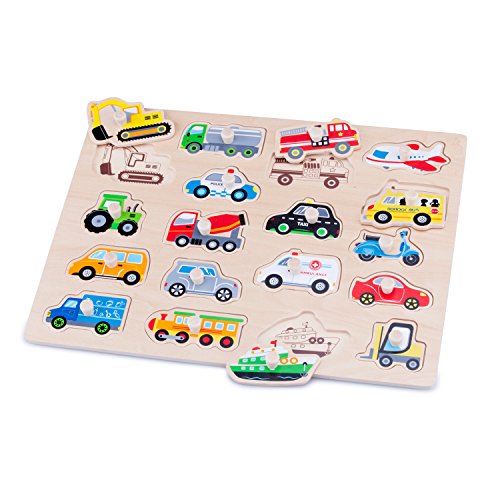 Algopix Similar Product 7 - New Classic Toys Peg Puzzle Vehicles