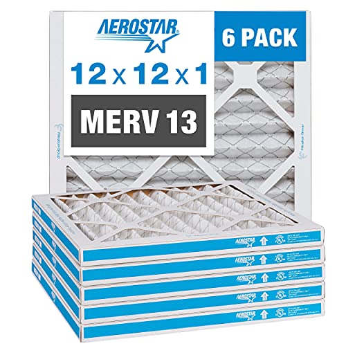 Algopix Similar Product 18 - Aerostar 12x12x1 MERV 13 Pleated Air