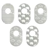 Algopix Similar Product 3 - Grey and White Nursery Closet Rod