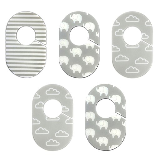 Algopix Similar Product 16 - Grey and White Nursery Closet Rod