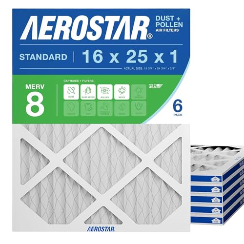 Algopix Similar Product 20 - Aerostar 16x25x1 MERV 8 Air Filter 6