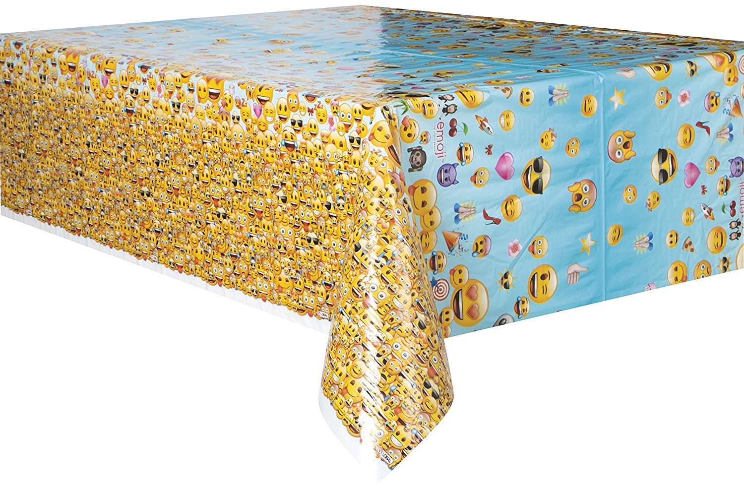 Algopix Similar Product 14 - Emoji Plastic Tablecloth, 84" x 54"
