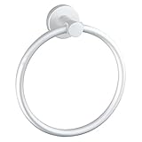 Algopix Similar Product 19 - MSV Lugano Aluminum Towel Ring, Silver