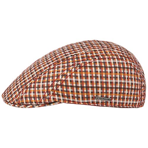 Algopix Similar Product 15 - Stetson Manatee Cotton Check Flat Cap