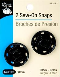 Algopix Similar Product 7 - Bulk Buy Dritz Sew On Snaps 30mm 2Pkg