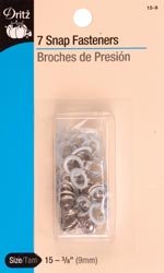 Algopix Similar Product 13 - Dritz Gripper Snaps 38 inch 8Pkg