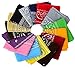 Algopix Similar Product 17 - One Dozen12pcs Assorted Bandanas 22X22