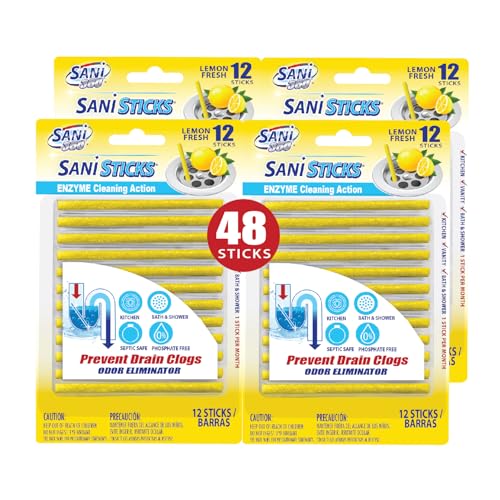Algopix Similar Product 8 - SANI 360 Sani Sticks Drain Cleaner and
