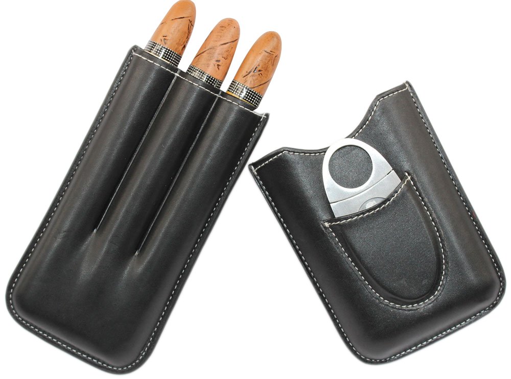 Algopix Similar Product 10 - AMANCY Standard 3Finger Black Leather