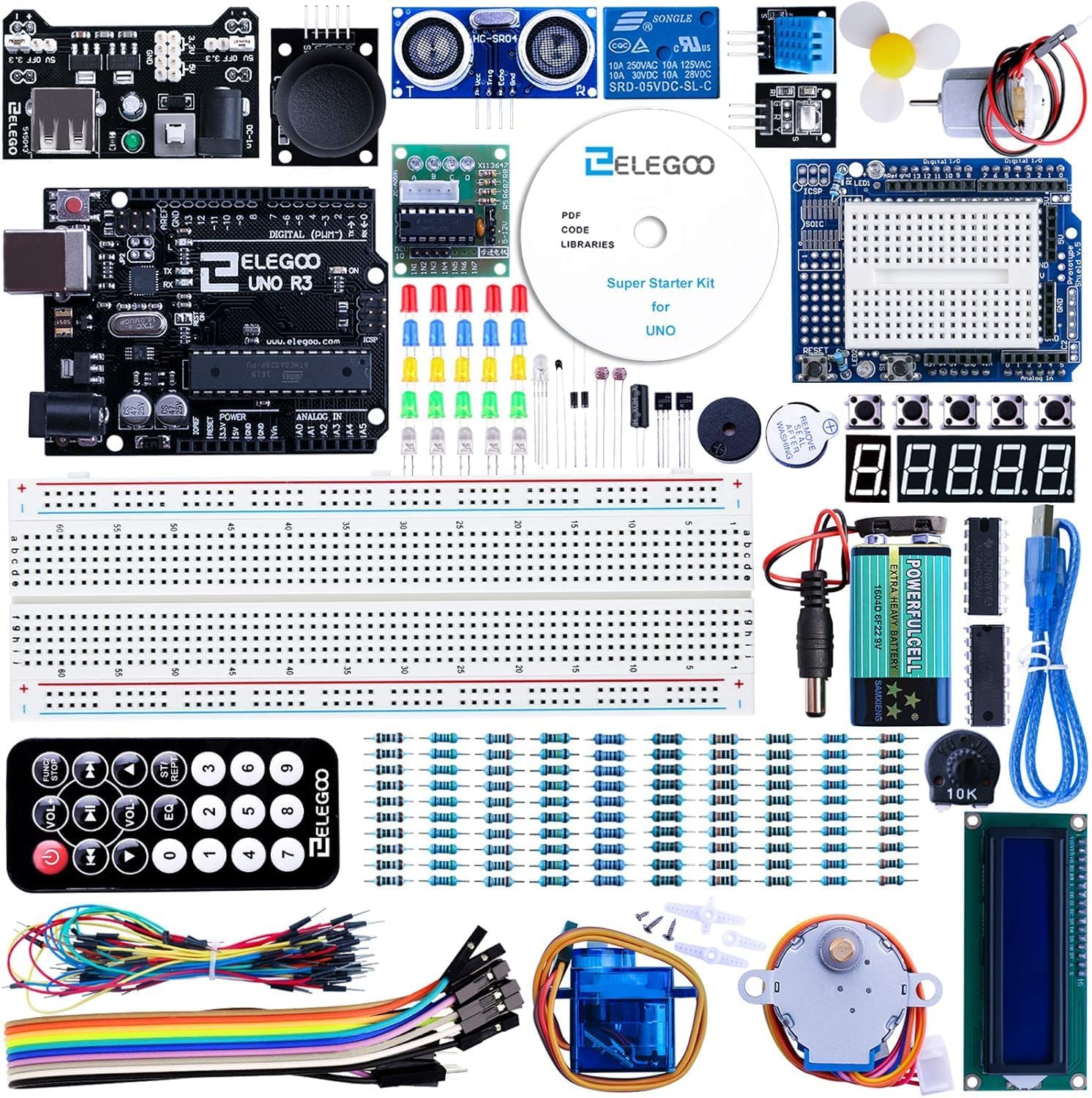 Algopix Similar Product 4 - ELEGOO UNO Project Super Starter Kit