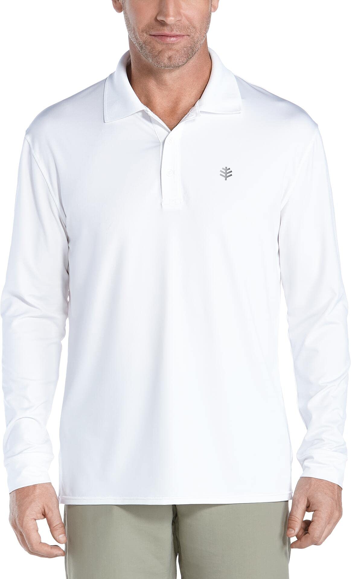 Algopix Similar Product 1 - Coolibar UPF 50 Mens Golf Polo Sun