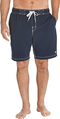 Algopix Similar Product 13 - Coolibar UPF 50 Mens Swim Trunks 