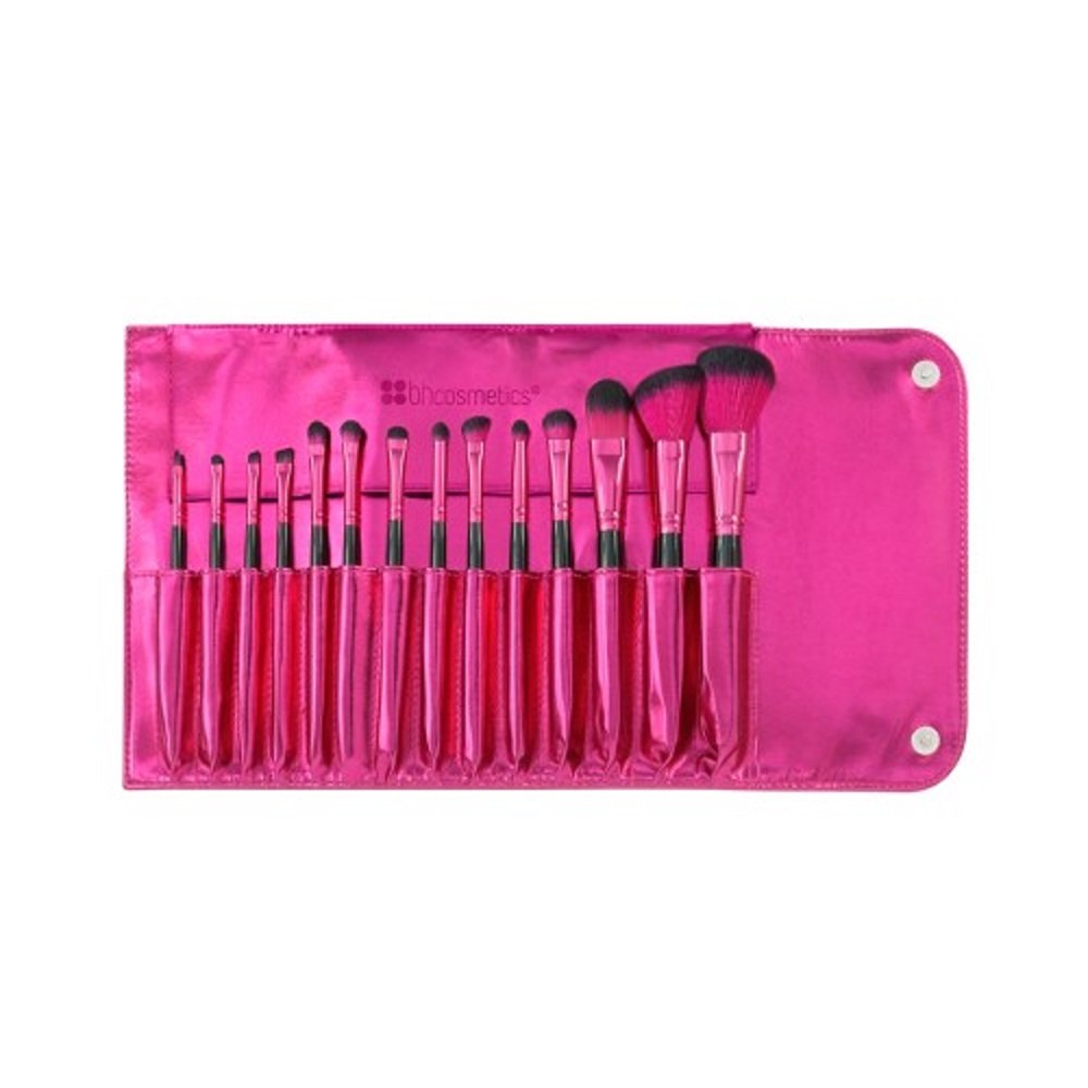 Algopix Similar Product 17 - BH Cosmetics Metallic Pink 14 Piece