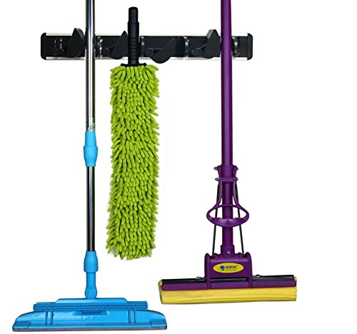 Algopix Similar Product 2 - iSKYS Wall Mounted Broom and Mop Holder