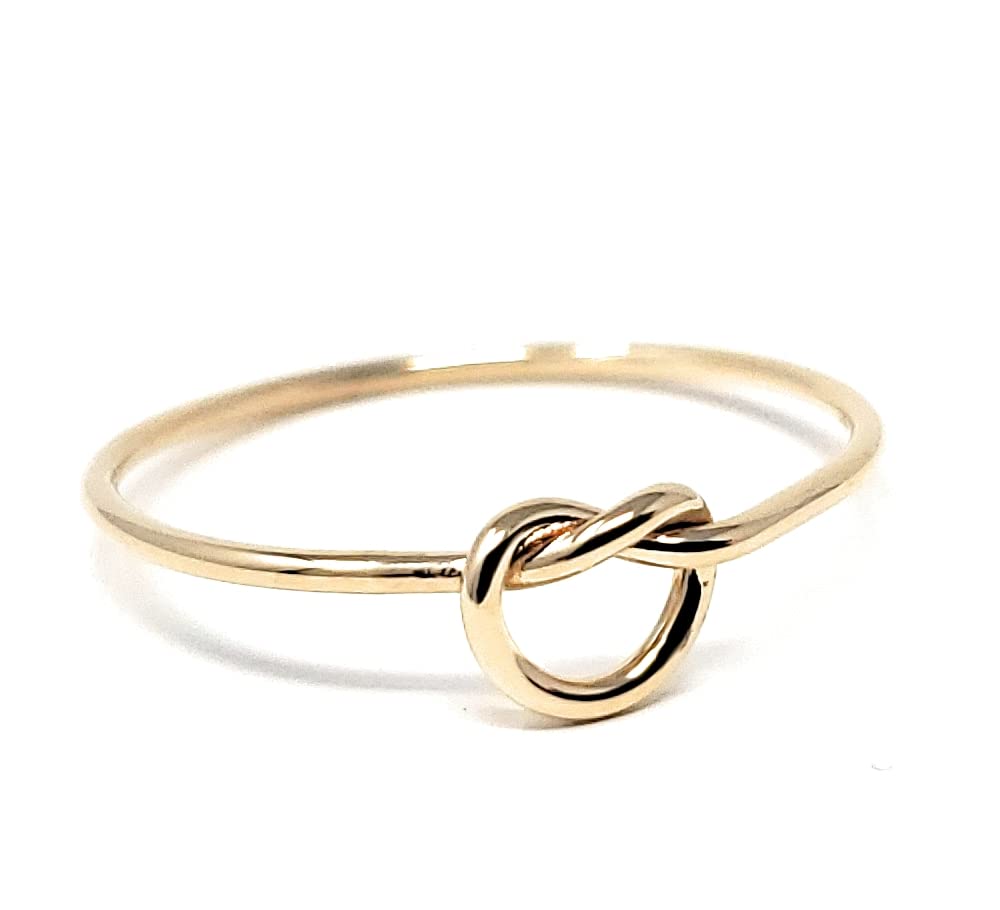 Algopix Similar Product 20 - 10k Solid Gold Stacking Knot Ring