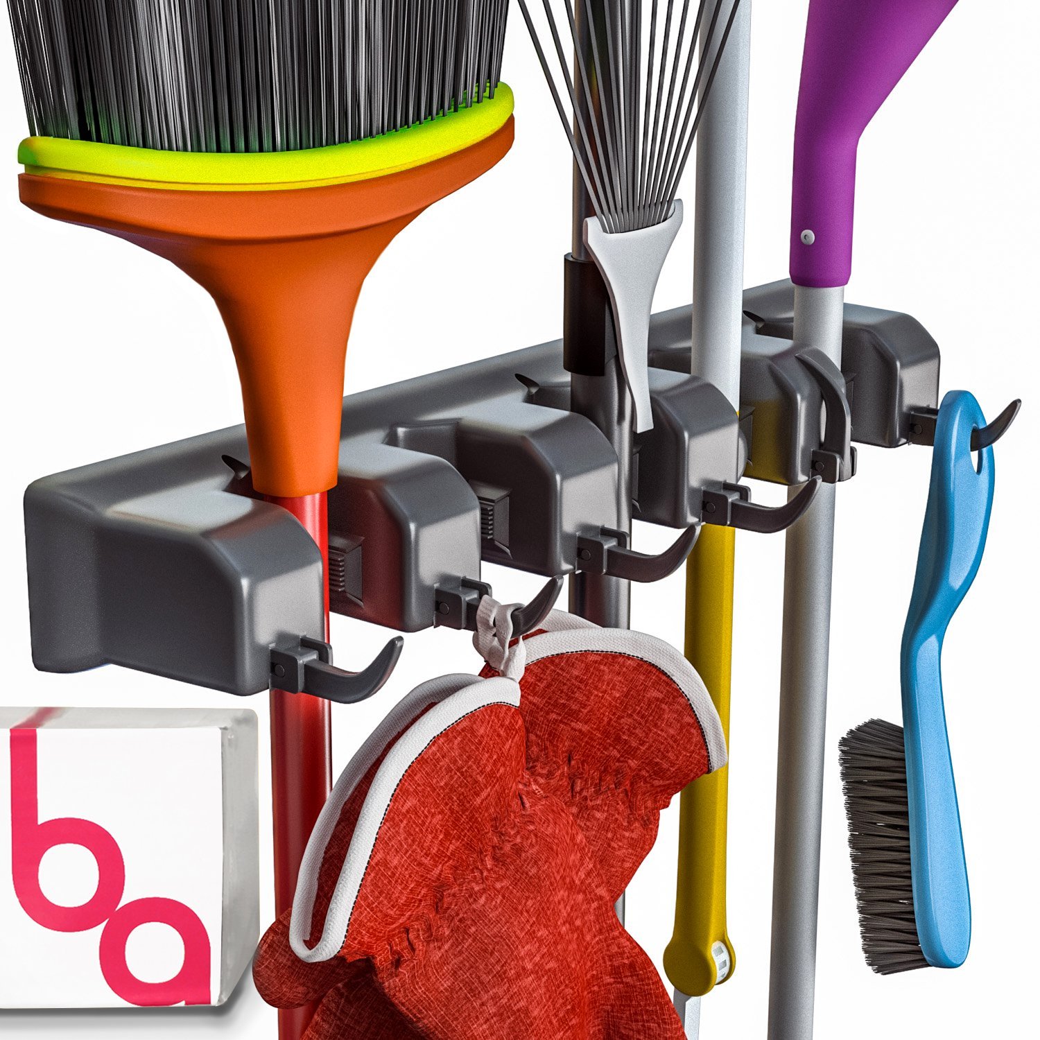 Algopix Similar Product 9 - EXTRA GRIP Mop  Broom Holder Wall