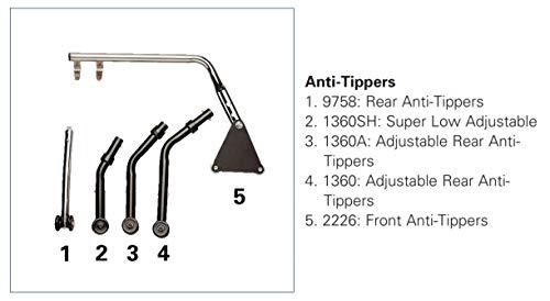Algopix Similar Product 17 - Invacare Rear AntiTippers for