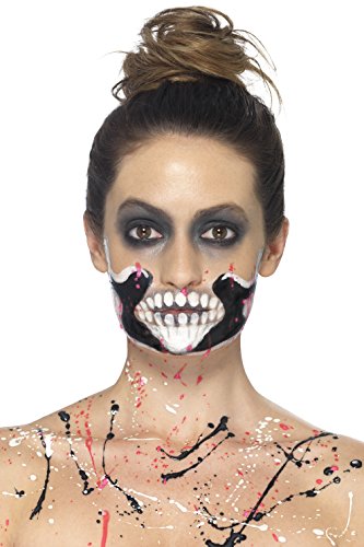 Algopix Similar Product 2 - Smiffys Skeleton Makeup Kit with 4