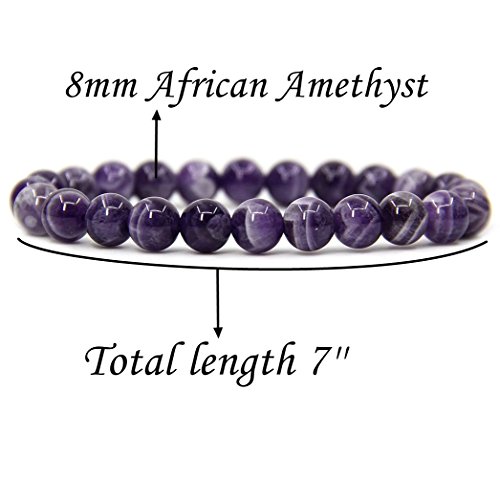Algopix Similar Product 3 - Natural African Amethyst Gemstone 8mm