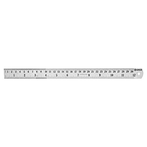Algopix Similar Product 5 - Groz 12inch Steel Rule  Stainless