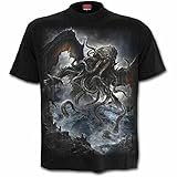 Algopix Similar Product 12 - Spiral  Mens  Cthulhu  TShirt Black