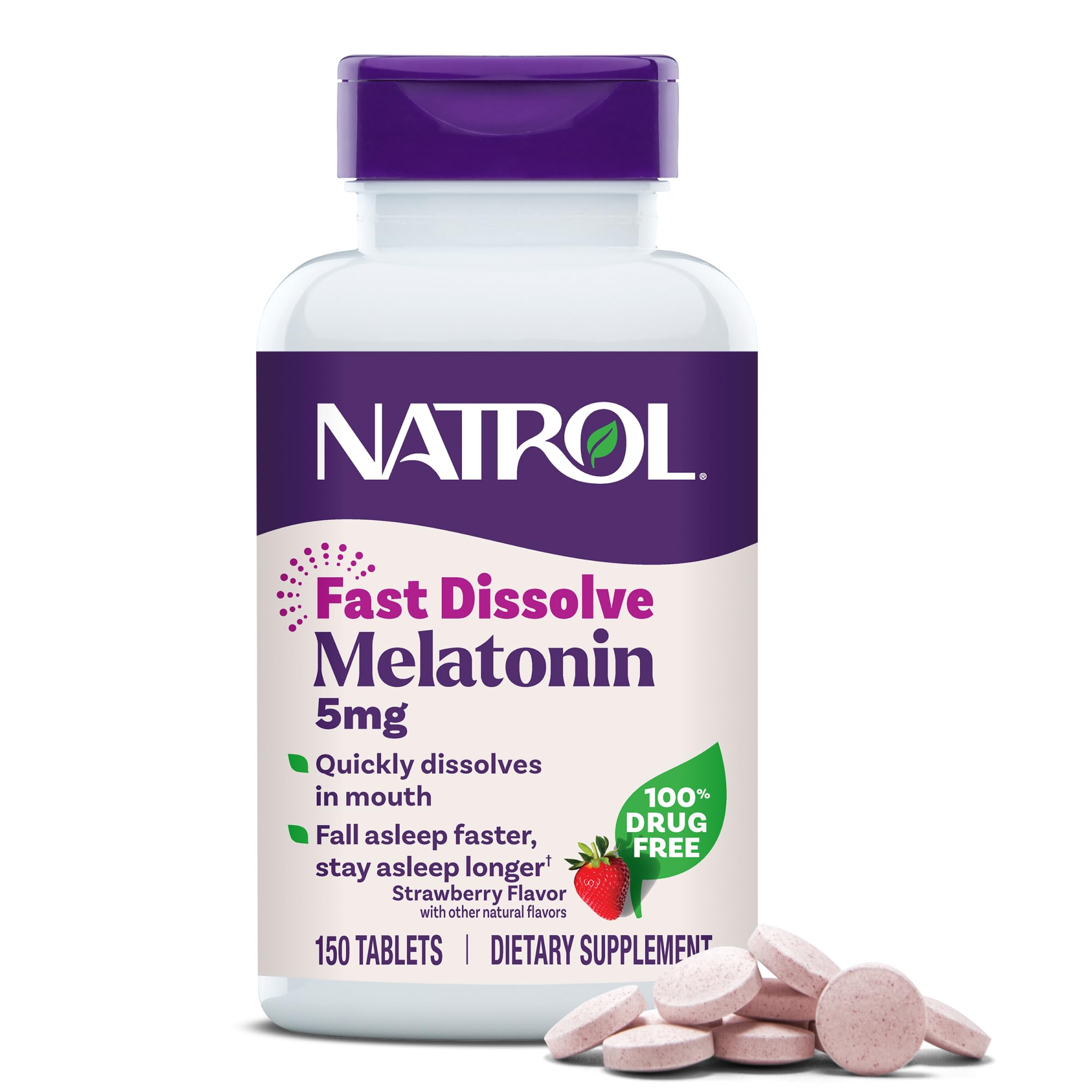 Algopix Similar Product 9 - Natrol Melatonin 5mg Fast Dissolve