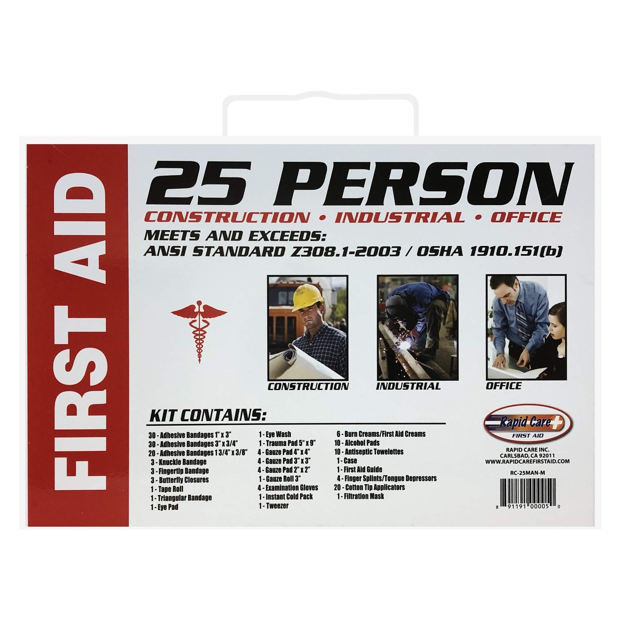 Algopix Similar Product 15 - Rapid Care First Aid RC25MANM 25