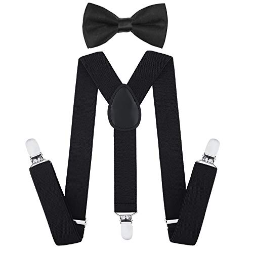 Algopix Similar Product 4 - AWAYTR Child Kids Suspenders Bowtie Set