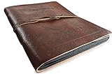 Algopix Similar Product 8 - Large Leather Photo Album Vintage