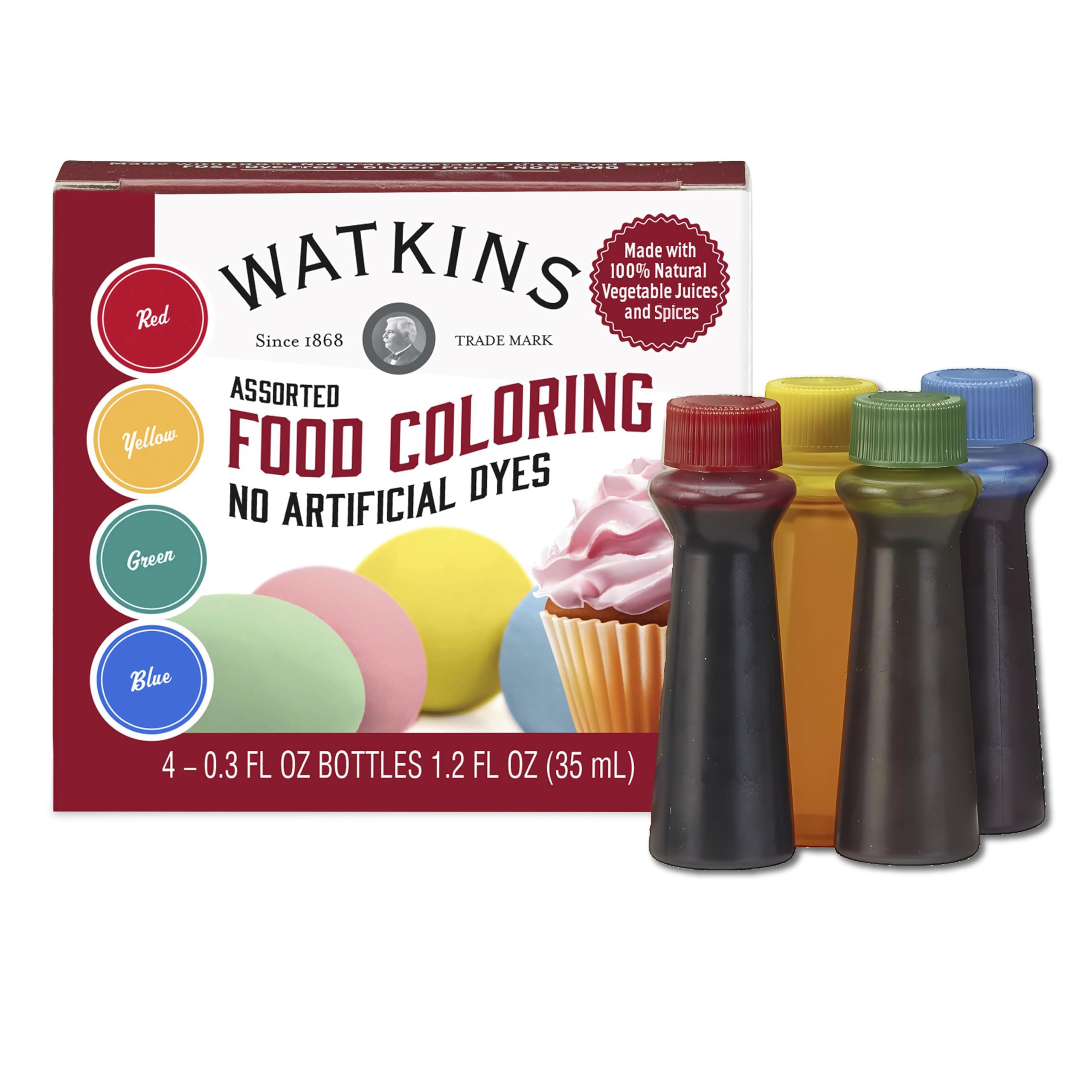 Algopix Similar Product 4 - Watkins Assorted Food Coloring 1 Each