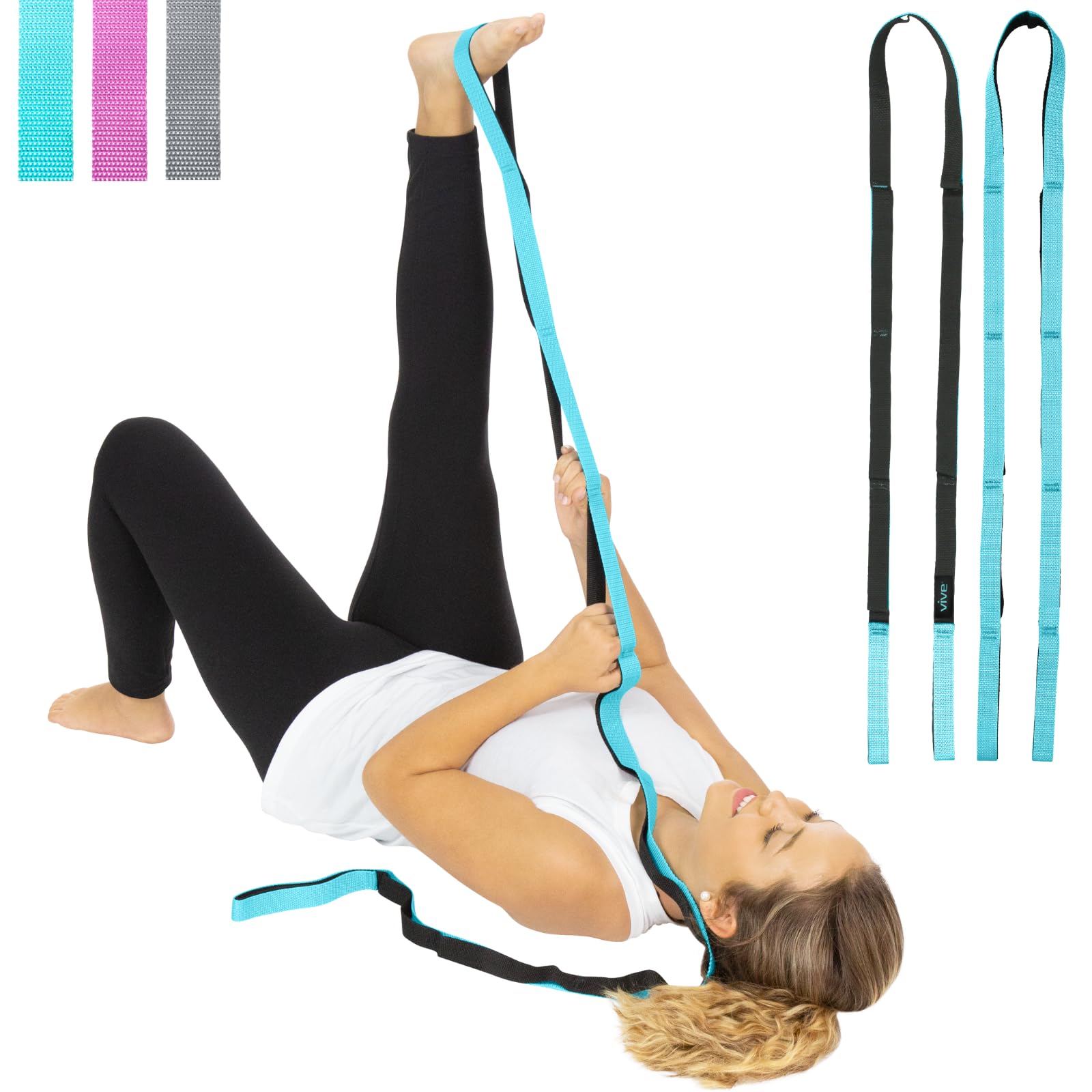 Algopix Similar Product 13 - Vive Stretch Strap Leg Stretch Band