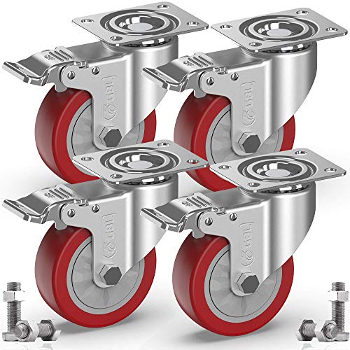 Algopix Similar Product 8 - GBL 4 Heavy Duty Caster Wheels with