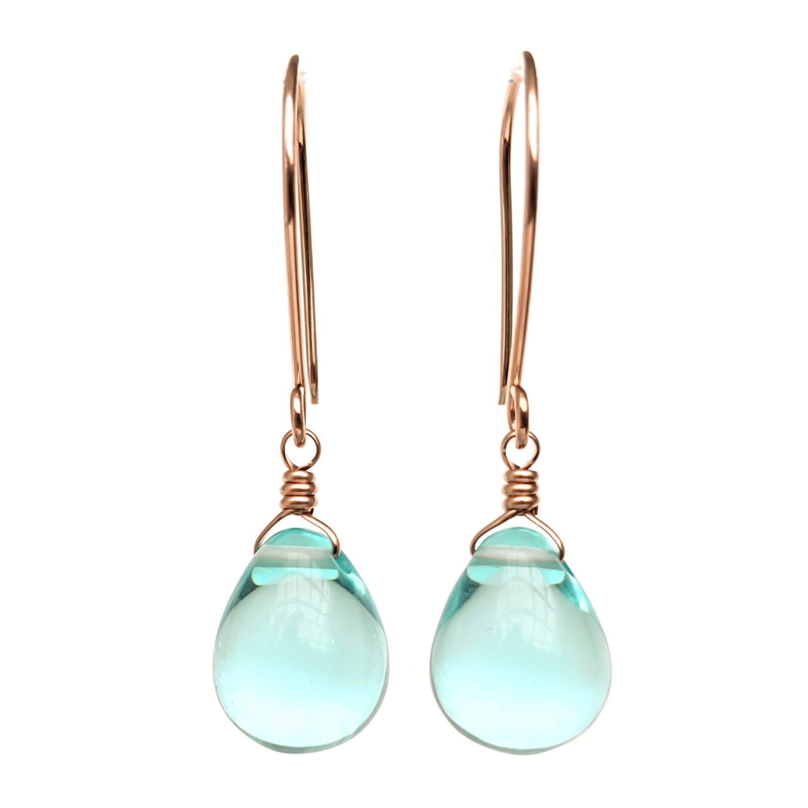 Algopix Similar Product 3 - Kahili Creations Sky Blue Earrings