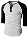 Algopix Similar Product 16 - H2H Mens Casual Slim Fit Raglan 34