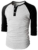 Algopix Similar Product 11 - H2H Mens Casual Slim Fit Raglan 34