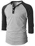 Algopix Similar Product 11 - H2H Mens Casual Slim Fit Raglan 34
