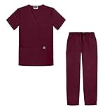 Algopix Similar Product 17 - Sivvan Unisex Classic Scrub Set VNeck