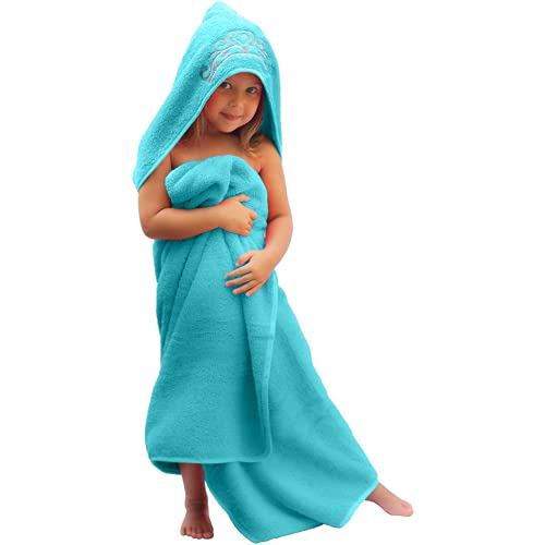 Algopix Similar Product 14 - Princess Baby Bath Towel Ice Blue